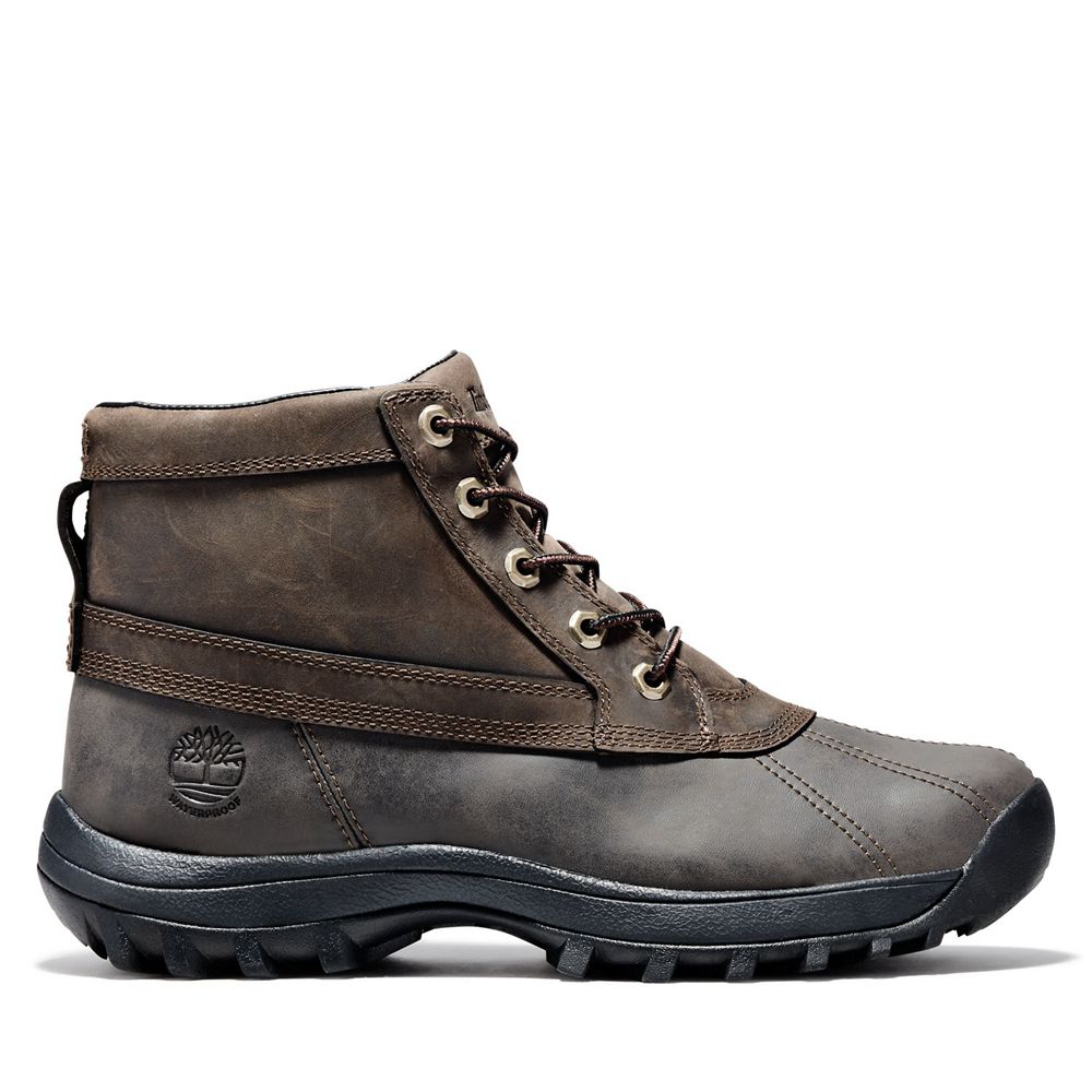 Bocanci De Zapada Timberland Barbati Maro - Canard Mid Waterproof Piele - Romania - QEJOHN643